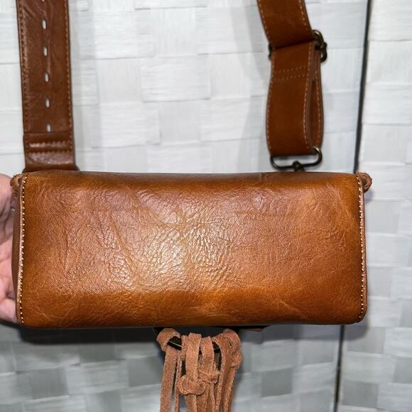 CatchFly Studios Boho Western Crossbody Purse Fringe Braided Tassel Rodeo - Picture 7 of 16